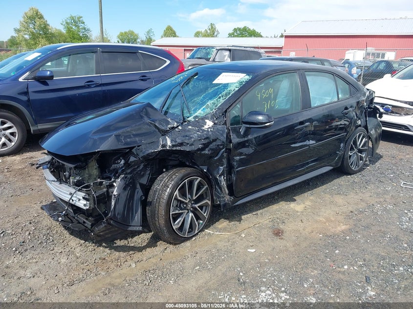 2022 Toyota Corolla VIN 5YFS4MCE4NP128072 IAAI salvage auction — FRONT & REAR, Salvage (Virginia), sold $2,500 on 2026-07-07 (photo 2)