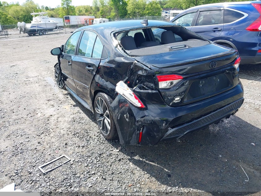 2022 Toyota Corolla VIN 5YFS4MCE4NP128072 IAAI salvage auction — FRONT & REAR, Salvage (Virginia), sold $2,500 on 2026-07-07 (photo 3)