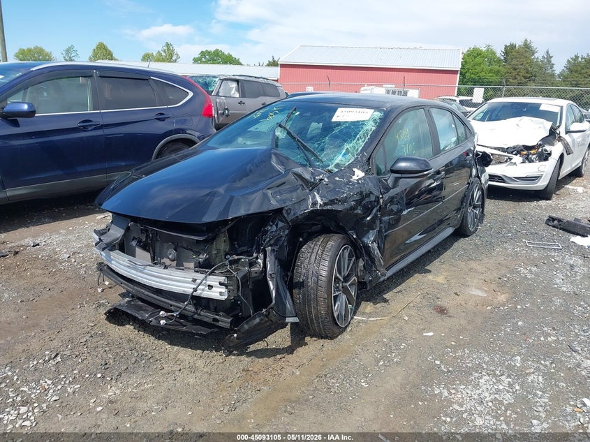 2022 Toyota Corolla VIN 5YFS4MCE4NP128072 IAAI salvage auction — FRONT & REAR, Salvage (Virginia), sold $2,500 on 2026-07-07 (photo 6)