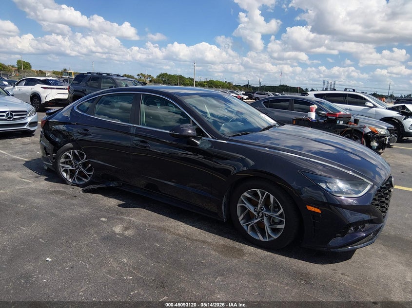 2023 Hyundai Sonata VIN KMHL64JA5PA281710 IAAI salvage auction — SIDE, Certificate Of Destruction (Florida), sold $2,650 on 2026-07-16 (photo 1)