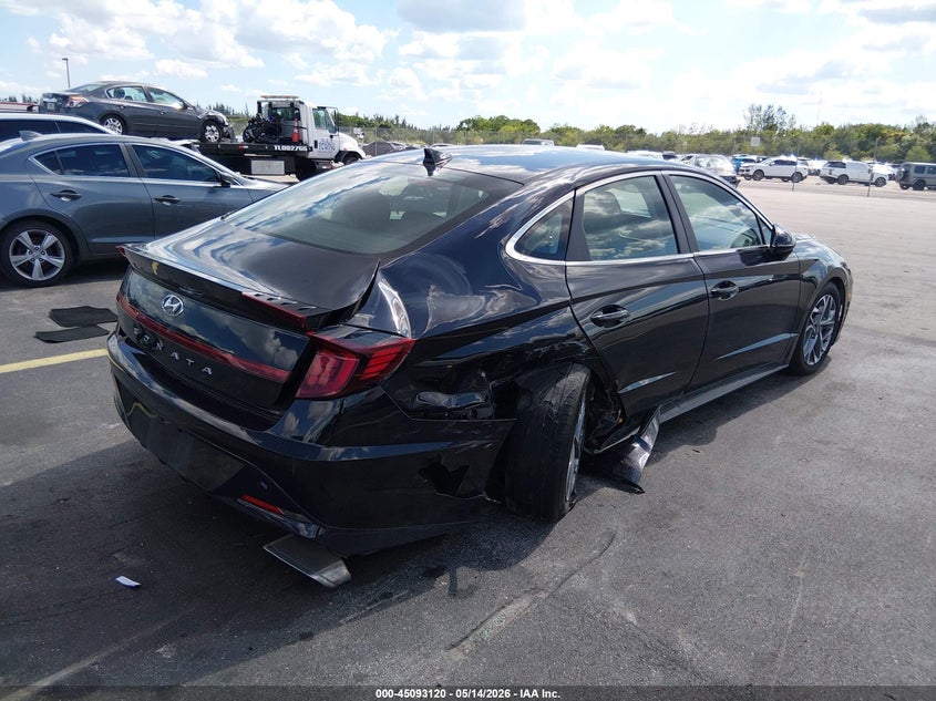 2023 Hyundai Sonata VIN KMHL64JA5PA281710 IAAI salvage auction — SIDE, Certificate Of Destruction (Florida), sold $2,650 on 2026-07-16 (photo 4)