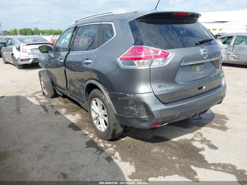 2016 Nissan Rogue VIN JN8AT2MV1GW134718 IAAI salvage auction — LEFT SIDE, Salvage Title, sold $550 on 2026-07-18 (photo 3)