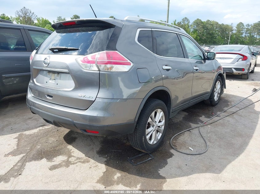 2016 Nissan Rogue VIN JN8AT2MV1GW134718 IAAI salvage auction — LEFT SIDE, Salvage Title, sold $550 on 2026-07-18 (photo 4)