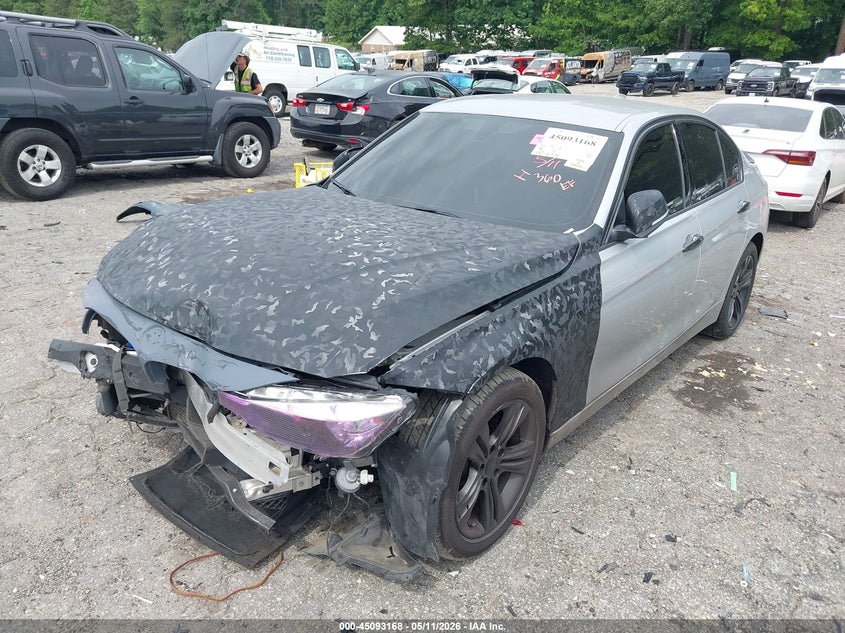 2016 BMW 3er VIN WBA8E9G51GNU28261 IAAI salvage auction — FRONT END, Salvage Title, sold $1,050 on 2026-08-19 (photo 2)