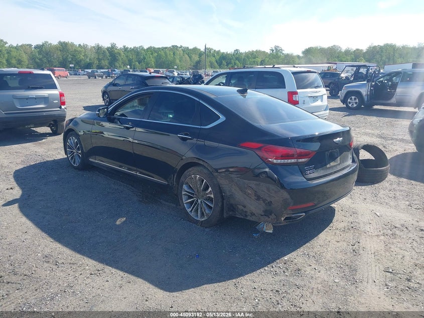 2016 Hyundai Genesis VIN KMHGN4JE0GU126987 IAAI salvage auction — RIGHT FRONT, Salvage - Greater Than 75% (Maryland), sold $1,950 on 2026-07-29 (photo 3)