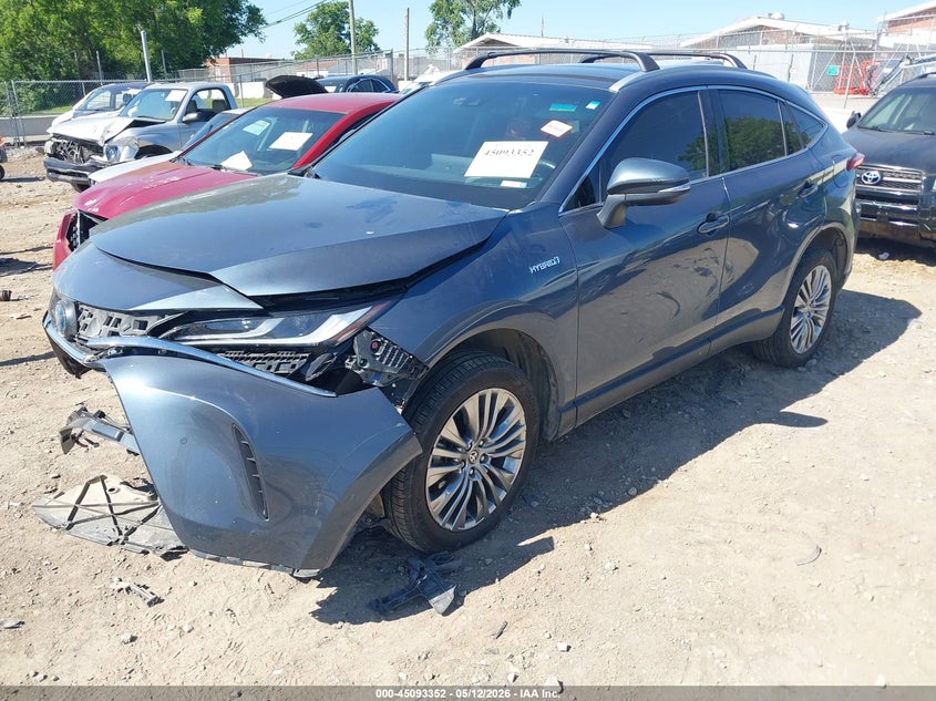 2021 Toyota Venza VIN JTEAAAAHXMJ070712 IAAI salvage auction — FRONT END, Salvage (Tennessee), sold $8,400 on 2026-07-30 (photo 2)