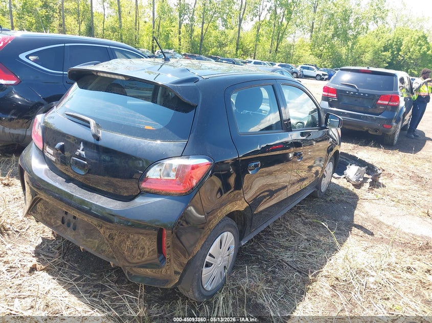2024 Mitsubishi Mirage VIN ML32AUHJ3RH012476 IAAI salvage auction — LEFT FRONT, Salvage (Ohio), sold $2,000 on 2026-07-17 (photo 4)