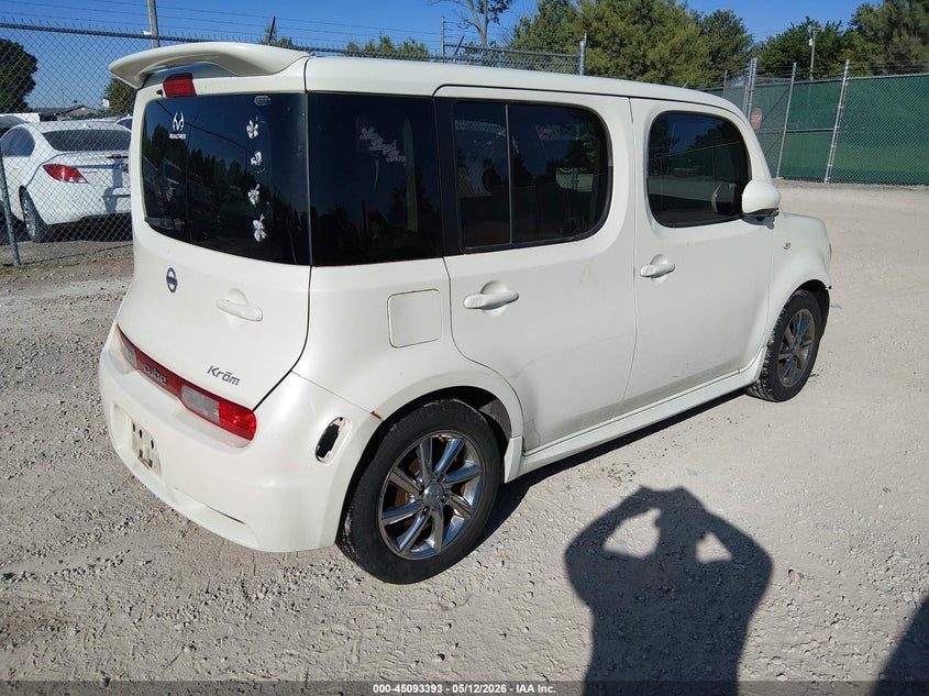 2009 Nissan Cube VIN JN8AZ28R99T106133 IAAI salvage auction — FRONT END, Salvage (Kentucky), sold $250 on 2026-07-13 (photo 4)