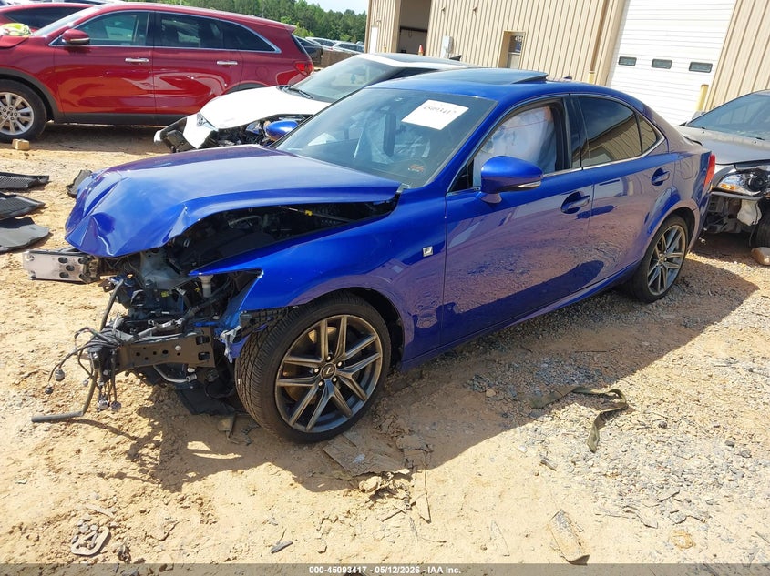 2017 Lexus Is VIN JTHBA1D27H5044646 IAAI salvage auction — FRONT END, Salvage (North Carolina), sold $1,300 on 2026-07-20 (photo 2)