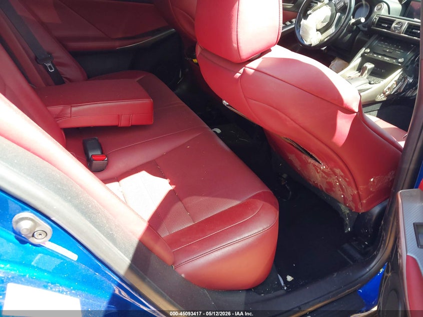 2017 Lexus Is VIN JTHBA1D27H5044646 IAAI salvage auction — FRONT END, Salvage (North Carolina), sold $1,300 on 2026-07-20 (photo 8)