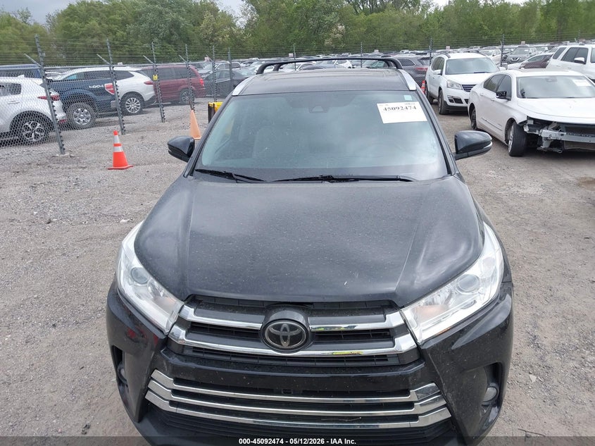 2019 Toyota Highlander VIN 5TDJZRFH6KS585811 IAAI salvage auction — HAIL, Salvage (Iowa), sold $14,000 on 2026-07-20 (photo 6)