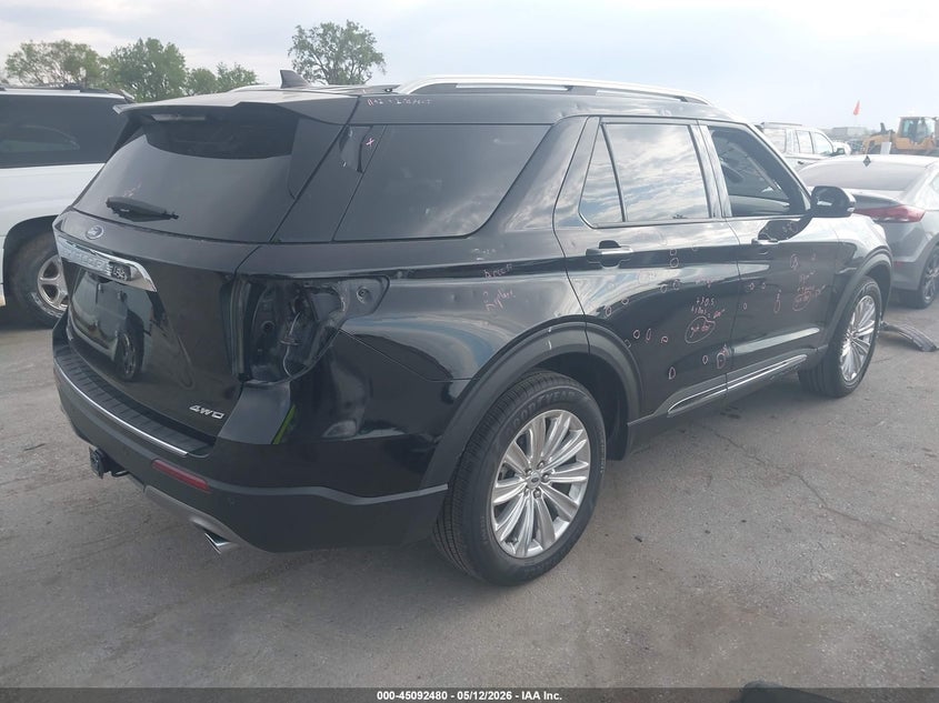 2023 Ford Explorer VIN 1FMSK8FH1PGC04480 IAAI salvage auction — HAIL, Salvage (Iowa), sold $9,925 on 2026-07-28 (photo 4)