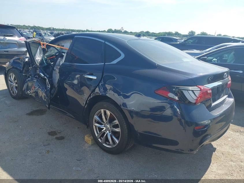 2018 Infiniti Q70 VIN JN1BY1AP4JM180163 IAAI salvage auction — LEFT SIDE, Clear (Colorado), sold $1,225 on 2026-07-14 (photo 3)