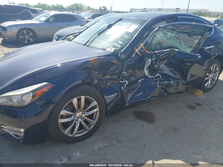 2018 Infiniti Q70 VIN JN1BY1AP4JM180163 IAAI salvage auction — LEFT SIDE, Clear (Colorado), sold $1,225 on 2026-07-14 (photo 6)