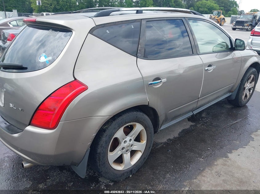 2003 Nissan Murano VIN JN8AZ08W33W238370 IAAI salvage auction — NORMAL WEAR, Repossession Paperwork (Georgia), sold $300 on 2026-07-15 (photo 4)