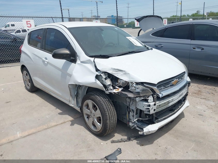 2019 Chevrolet Spark VIN KL8CB6SA3KC704882 IAAI salvage auction — RIGHT FRONT, Salvage (Texas), sold $975 on 2026-07-20 (photo 1)