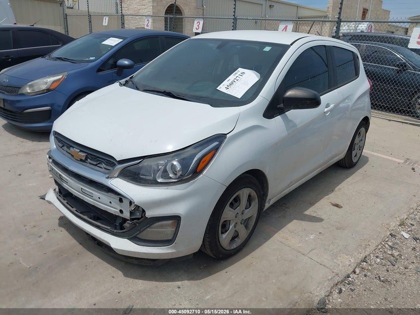 2019 Chevrolet Spark VIN KL8CB6SA3KC704882 IAAI salvage auction — RIGHT FRONT, Salvage (Texas), sold $975 on 2026-07-20 (photo 2)