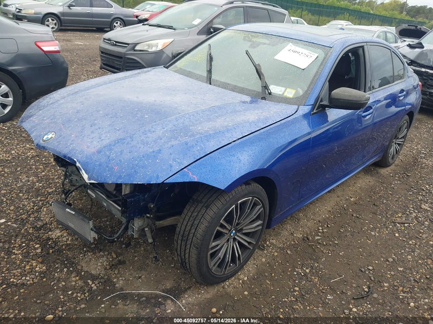 2020 BMW 3er VIN WBA5U9C01LA380360 IAAI salvage auction — FRONT END, Salvage (Idaho), sold $12,950 on 2026-07-14 (photo 2)