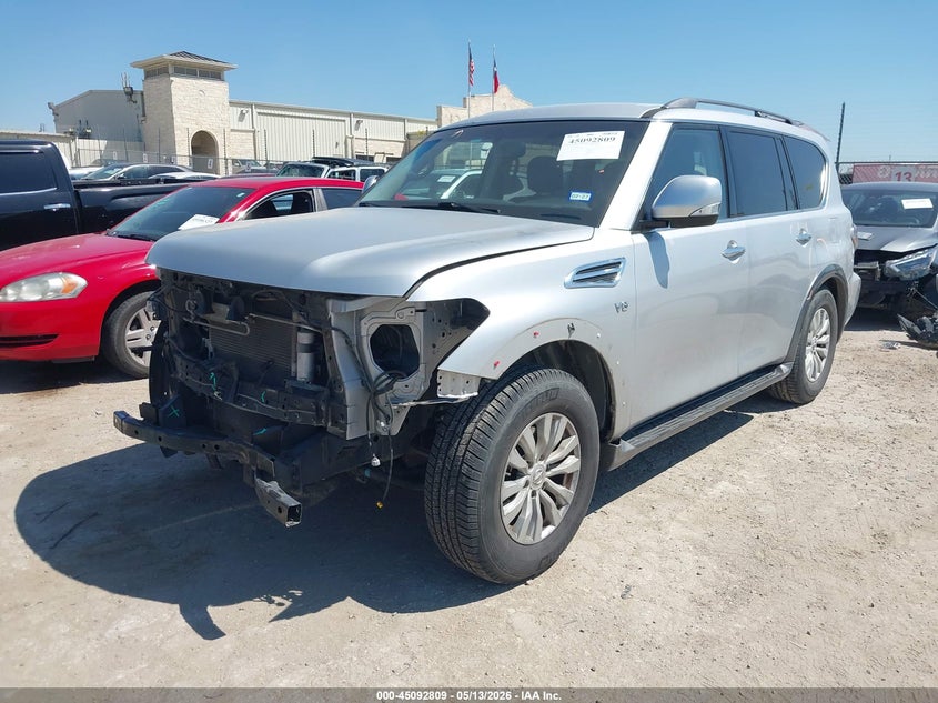 2017 Nissan Armada VIN JN8AY2NC4H9506065 IAAI salvage auction — FRONT END, Original (Texas), sold $2,200 on 2026-07-31 (photo 2)