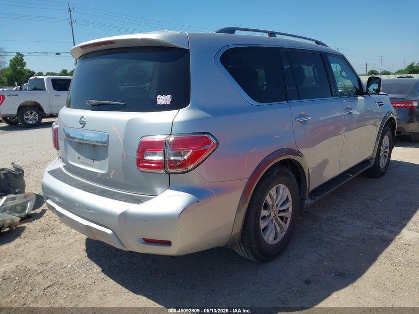 2017 Nissan Armada VIN JN8AY2NC4H9506065 IAAI salvage auction — FRONT END, Original (Texas), sold $2,200 on 2026-07-31 (photo 4)