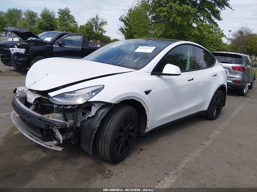 2021 Tesla Model y VIN 5YJYGDEE6MF286227 IAAI salvage auction — FRONT END, Salvage (New Jersey), sold $6,200 on 2026-07-30 (photo 2)