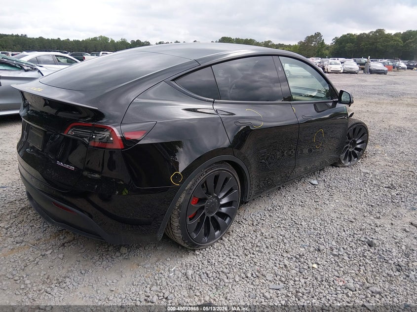 2023 Tesla Model y VIN 7SAYGDEF3PF825404 IAAI salvage auction — UNKNOWN, Clear (South Carolina), sold $12,600 on 2026-07-19 (photo 4)
