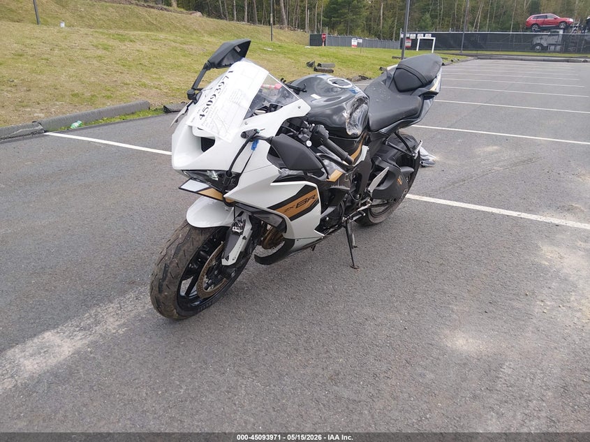 2026 Kawasaki Zx VIN JKBZXJJ12TA038186 IAAI salvage auction — LEFT SIDE, Mv-907A (New York), sold $3,100 on 2026-07-22 (photo 1)