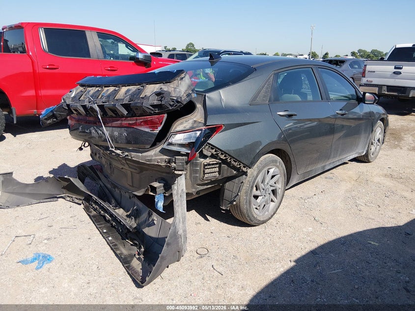 2024 Hyundai Elantra VIN KMHLM4DG8RU749453 IAAI salvage auction — REAR END, Salvage (Texas), sold $4,550 on 2026-07-07 (photo 4)