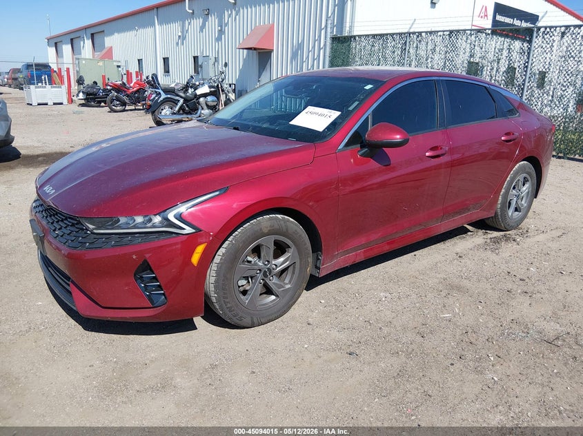 2022 Kia K5 VIN 5XXG14J20NG127842 IAAI salvage auction — HAIL, Salvage (Kansas), sold $6,025 on 2026-07-17 (photo 2)