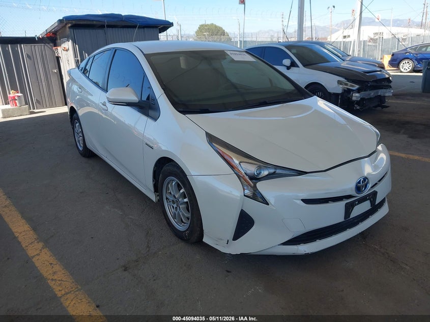 2016 Toyota Prius VIN JTDKBRFU8G3008275 IAAI salvage auction — LEFT REAR, Salvage (California), sold $3,550 on 2026-07-29 (photo 1)