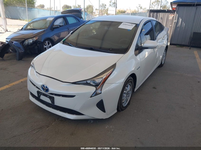 2016 Toyota Prius VIN JTDKBRFU8G3008275 IAAI salvage auction — LEFT REAR, Salvage (California), sold $3,550 on 2026-07-29 (photo 2)