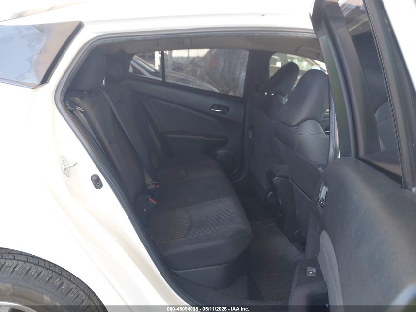 2016 Toyota Prius VIN JTDKBRFU8G3008275 IAAI salvage auction — LEFT REAR, Salvage (California), sold $3,550 on 2026-07-29 (photo 8)