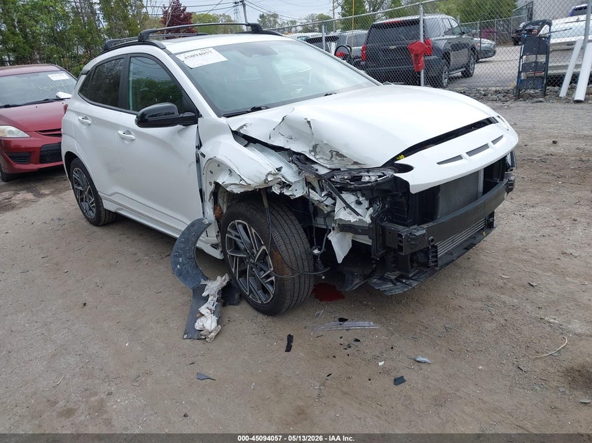 2023 Hyundai Kona VIN KM8K33A31PU023179 IAAI salvage auction — SUSPENSION, Salvage (Rhode Island), sold $3,850 on 2026-07-14 (photo 1)