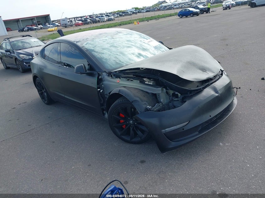 2018 Tesla Model 3 VIN 5YJ3E1EB7JF183964 IAAI salvage auction — FRONT END, Salvage (Minnesota), sold $3,200 on 2026-07-23 (photo 1)