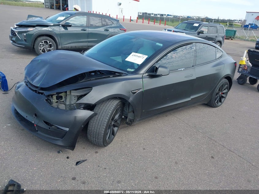 2018 Tesla Model 3 VIN 5YJ3E1EB7JF183964 IAAI salvage auction — FRONT END, Salvage (Minnesota), sold $3,200 on 2026-07-23 (photo 2)