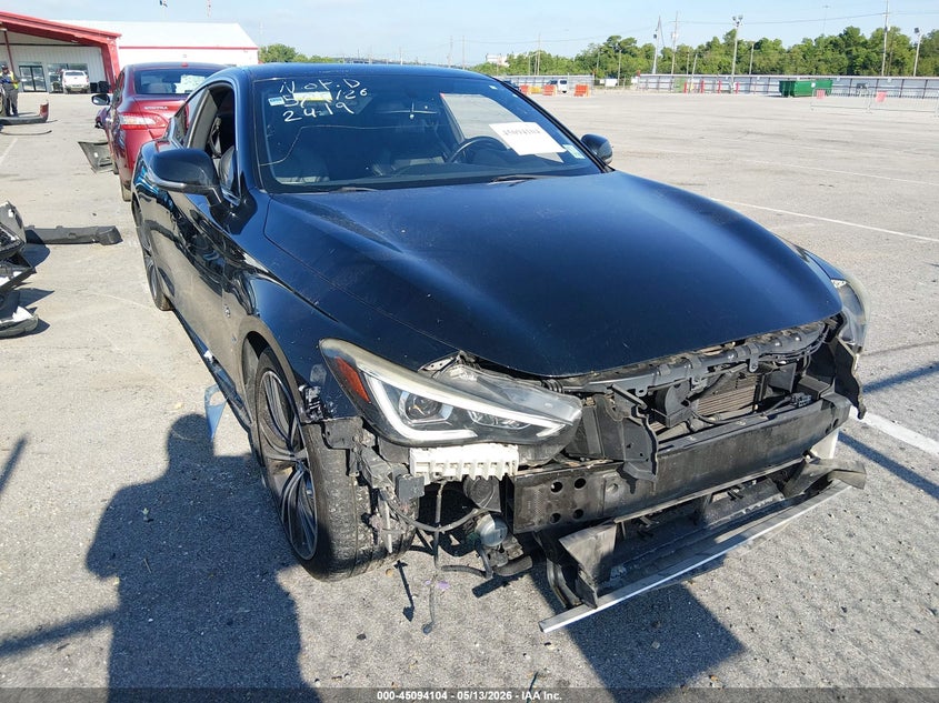 2018 Infiniti Q60 VIN JN1EV7EK3JM342419 IAAI salvage auction — FRONT END, Salvage (Louisiana), sold $1,925 on 2026-07-20 (photo 1)