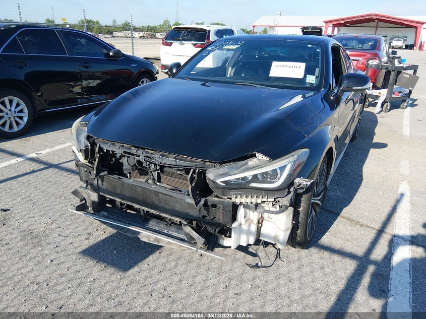 2018 Infiniti Q60 VIN JN1EV7EK3JM342419 IAAI salvage auction — FRONT END, Salvage (Louisiana), sold $1,925 on 2026-07-20 (photo 2)