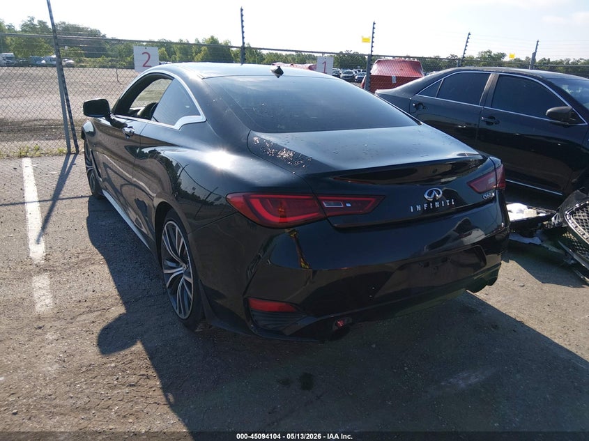 2018 Infiniti Q60 VIN JN1EV7EK3JM342419 IAAI salvage auction — FRONT END, Salvage (Louisiana), sold $1,925 on 2026-07-20 (photo 3)