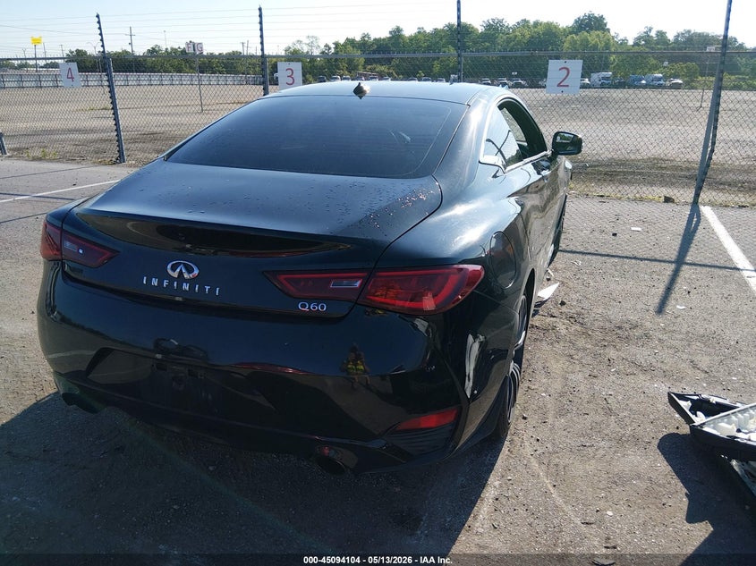 2018 Infiniti Q60 VIN JN1EV7EK3JM342419 IAAI salvage auction — FRONT END, Salvage (Louisiana), sold $1,925 on 2026-07-20 (photo 4)