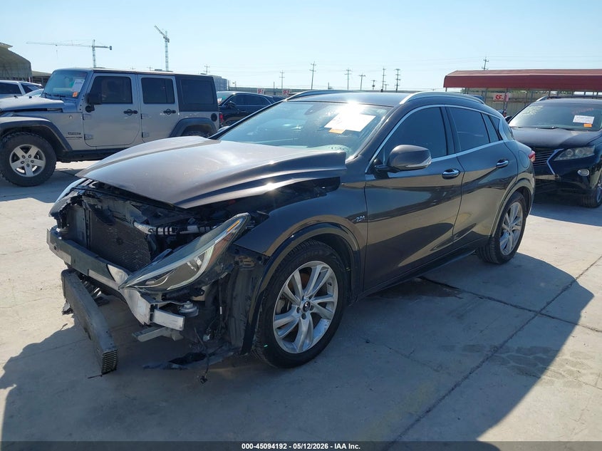 2018 Infiniti Qx30 VIN SJKCH5CP3JA043333 IAAI salvage auction — FRONT END, Salvage (Texas), sold $1,800 on 2026-07-20 (photo 2)