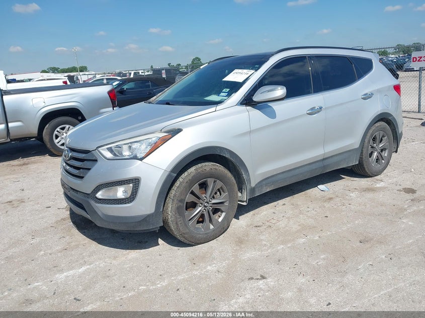 2014 Hyundai Santa fe VIN 5XYZU3LB7EG186194 IAAI salvage auction — REAR END, Original (Texas), sold $2,600 on 2026-07-28 (photo 2)