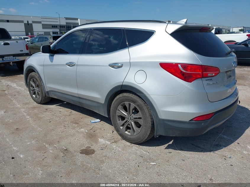 2014 Hyundai Santa fe VIN 5XYZU3LB7EG186194 IAAI salvage auction — REAR END, Original (Texas), sold $2,600 on 2026-07-28 (photo 3)