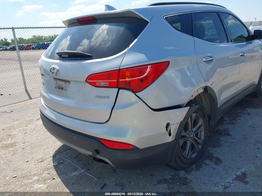 2014 Hyundai Santa fe VIN 5XYZU3LB7EG186194 IAAI salvage auction — REAR END, Original (Texas), sold $2,600 on 2026-07-28 (photo 6)