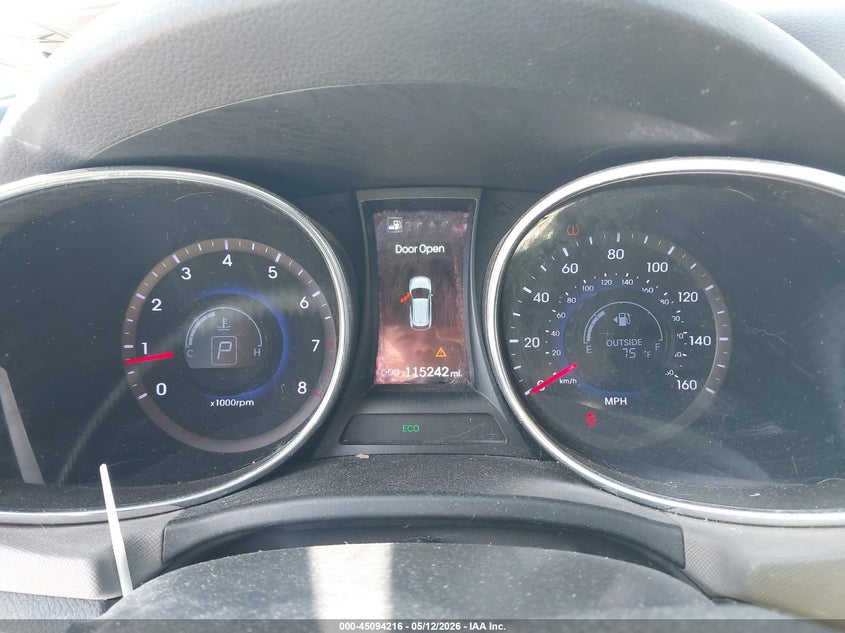 2014 Hyundai Santa fe VIN 5XYZU3LB7EG186194 IAAI salvage auction — REAR END, Original (Texas), sold $2,600 on 2026-07-28 (photo 7)