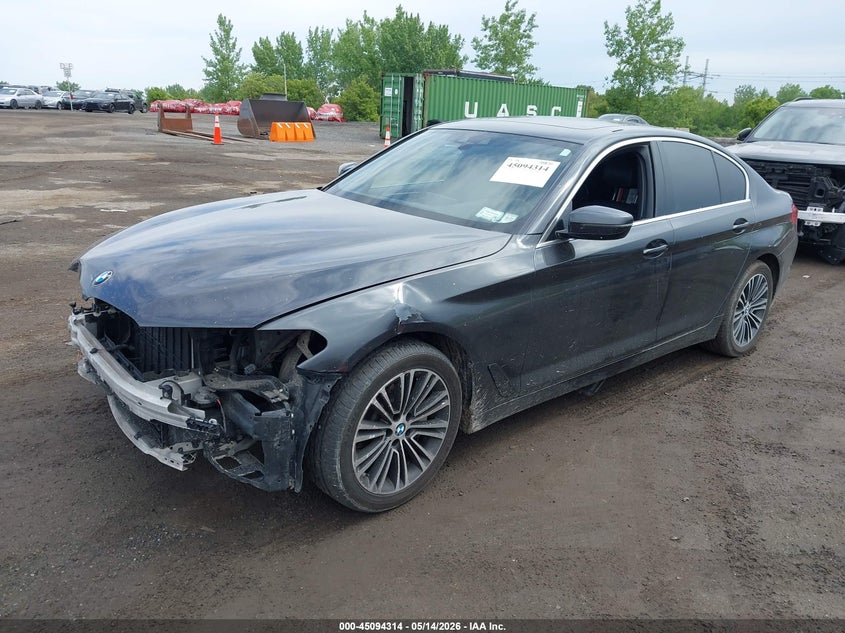 2019 BMW 5er VIN WBAJA7C50KWW30891 IAAI salvage auction — FRONT END, Mv-907A (New York), sold $7,875 on 2026-07-14 (photo 2)