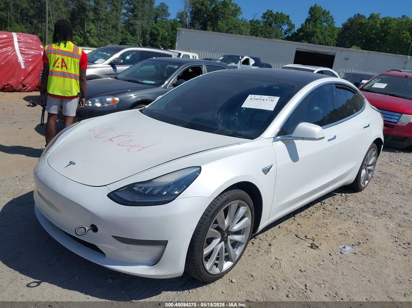2020 Tesla Model 3 VIN 5YJ3E1EA9LF591277 IAAI salvage auction — REAR END, Salvage (Georgia), sold $6,050 on 2026-07-09 (photo 2)