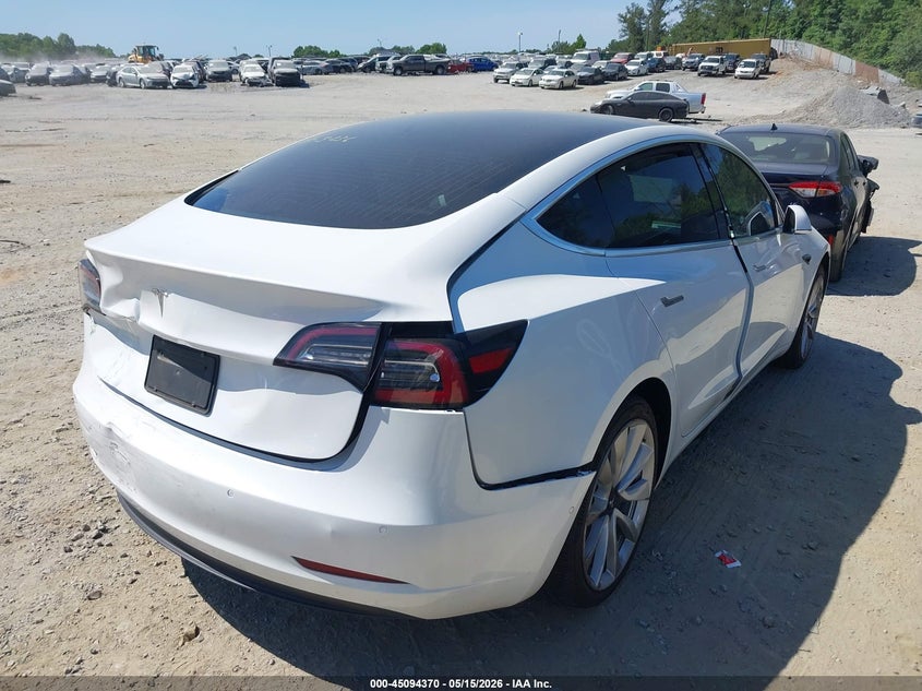2020 Tesla Model 3 VIN 5YJ3E1EA9LF591277 IAAI salvage auction — REAR END, Salvage (Georgia), sold $6,050 on 2026-07-09 (photo 4)