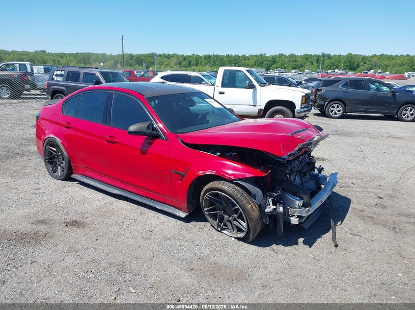 2018 BMW M3 VIN WBS8M9C55J5L00732 IAAI salvage auction — FRONT END, Salvage - 75% Or Less (Maryland), sold $16,100 on 2026-07-30 (photo 1)