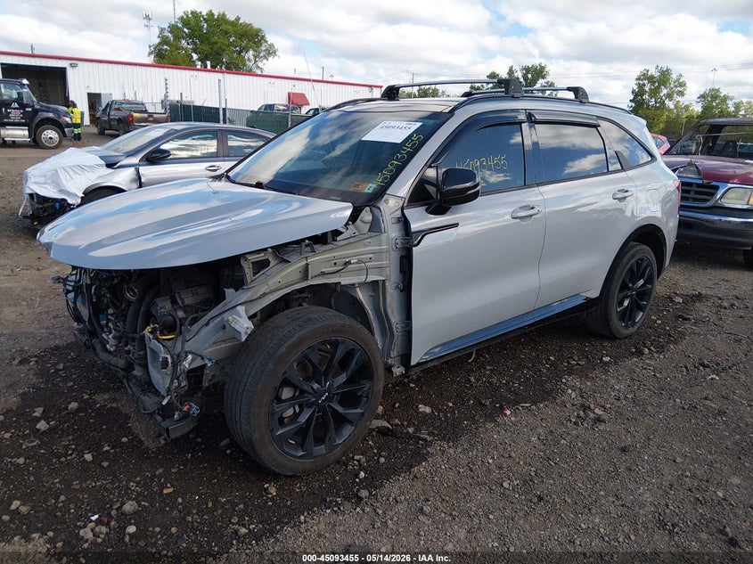 2022 Kia Sorento VIN 5XYRK4LF7NG096462 IAAI salvage auction — FRONT END, Salvage (Ohio), sold $7,050 on 2026-07-29 (photo 2)