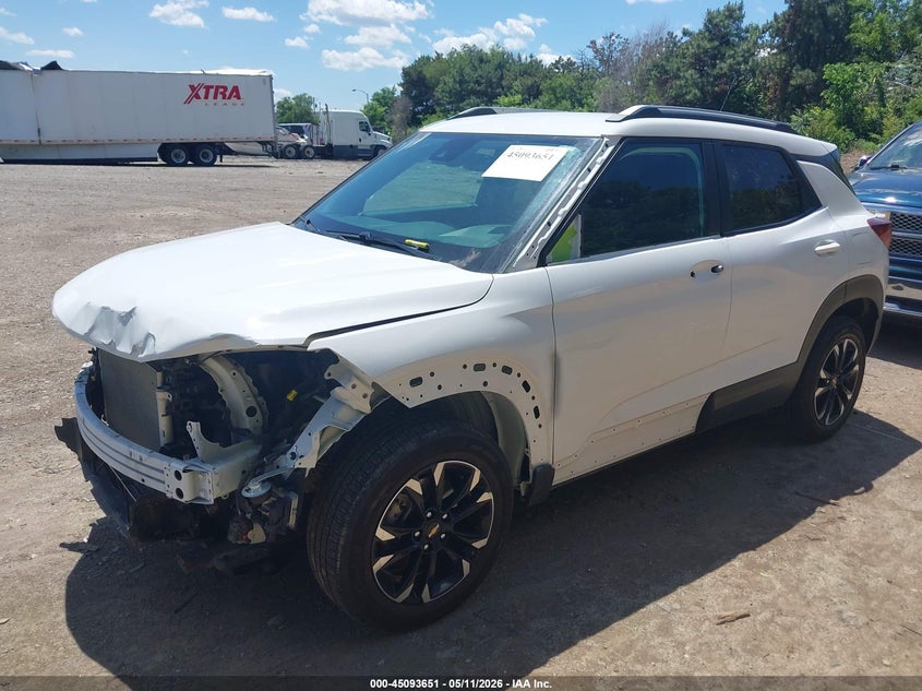 2022 Chevrolet Trailblazer VIN KL79MRSL5NB138293 IAAI salvage auction — FRONT END, Salvage (Indiana), sold $7,100 on 2026-07-10 (photo 2)